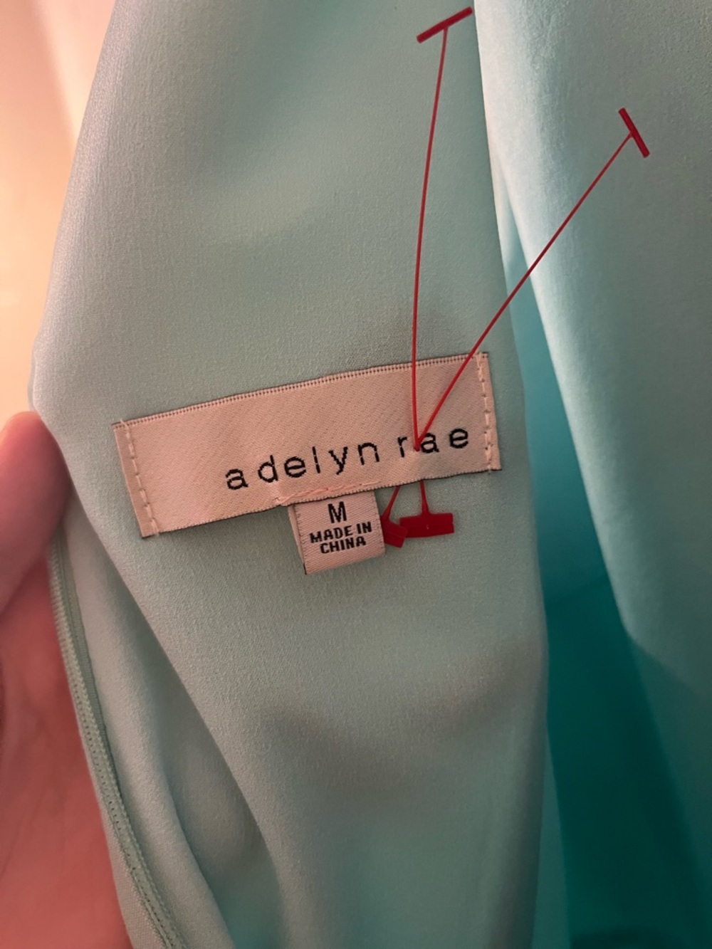 Adelyn Rae Mint Green Ruffle Mini Dress - Picture 3 of 3